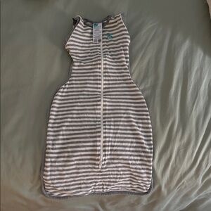 Love to Dream Gray and White Swaddle Up